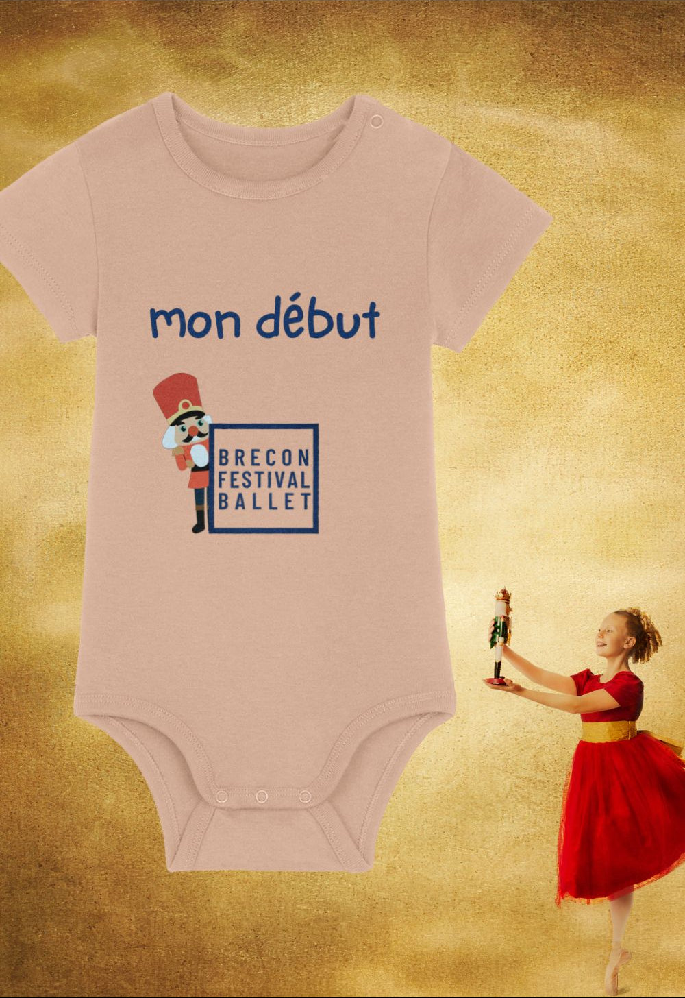 “Mon Début” Organic Cotton Baby Bodysuit – Brecon Festival Ballet