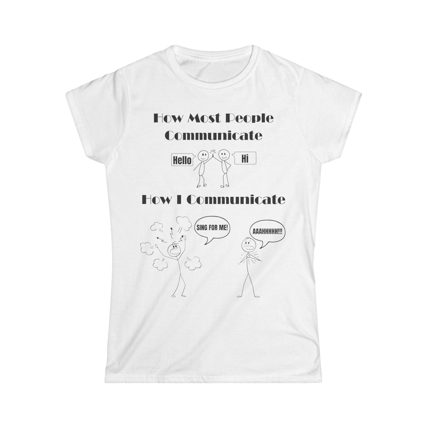 Women's T-Shirt "Theatre Voices" – Musical Theatre Design for Performers & Fans