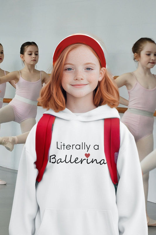 Ballerina Dreams Kids Hoodie – Unisex Dance Sweatshirt for Ballet Lovers