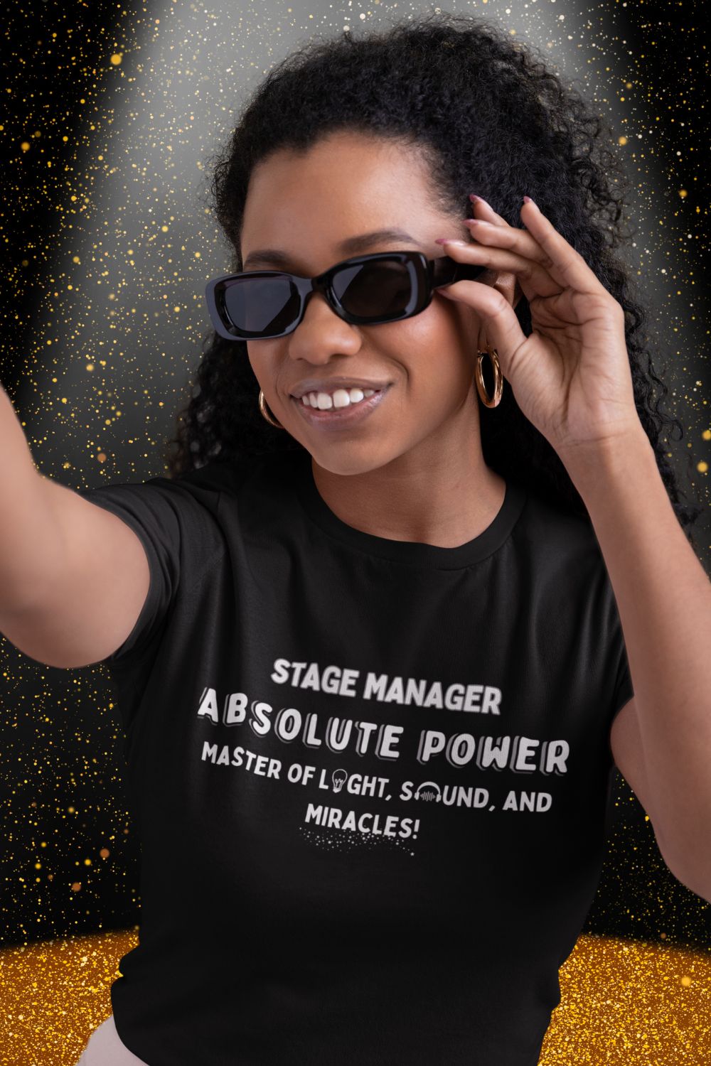 Stage Manager ABSOLUTE POWER Women’s T-Shirt – Slim Fit Cotton in Black