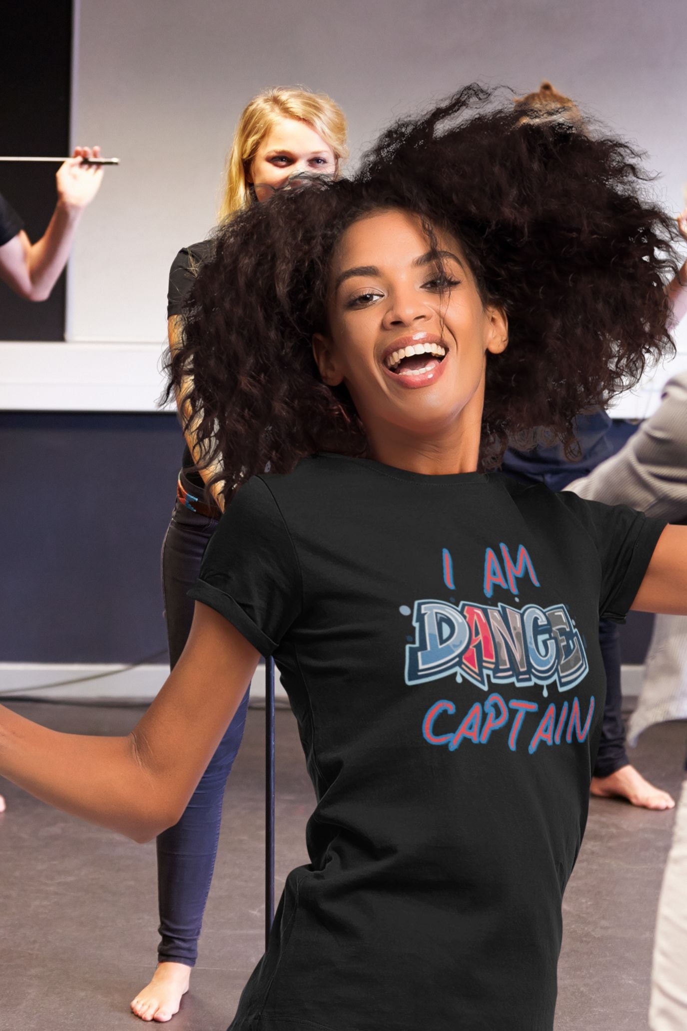 Women's Dance Captain T-Shirt – Bold Graffiti Design