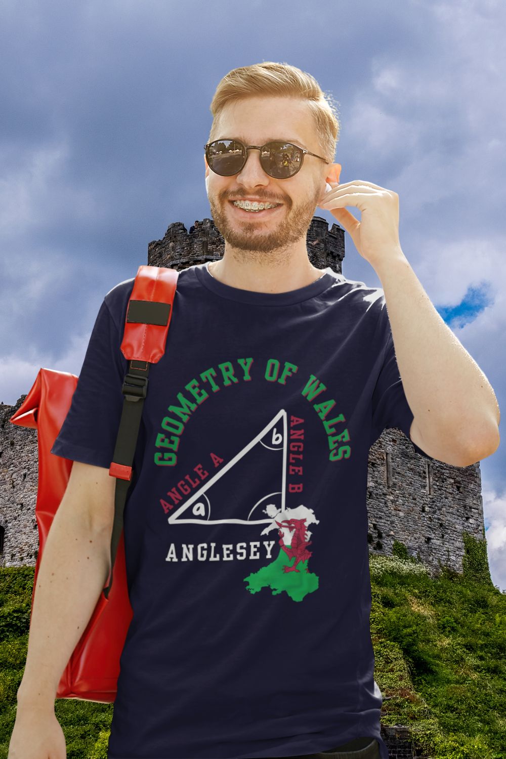 Angle A + Angle B = Anglesey T-Shirt – STEM Wales Gift (Men’s/Unisex Fit)