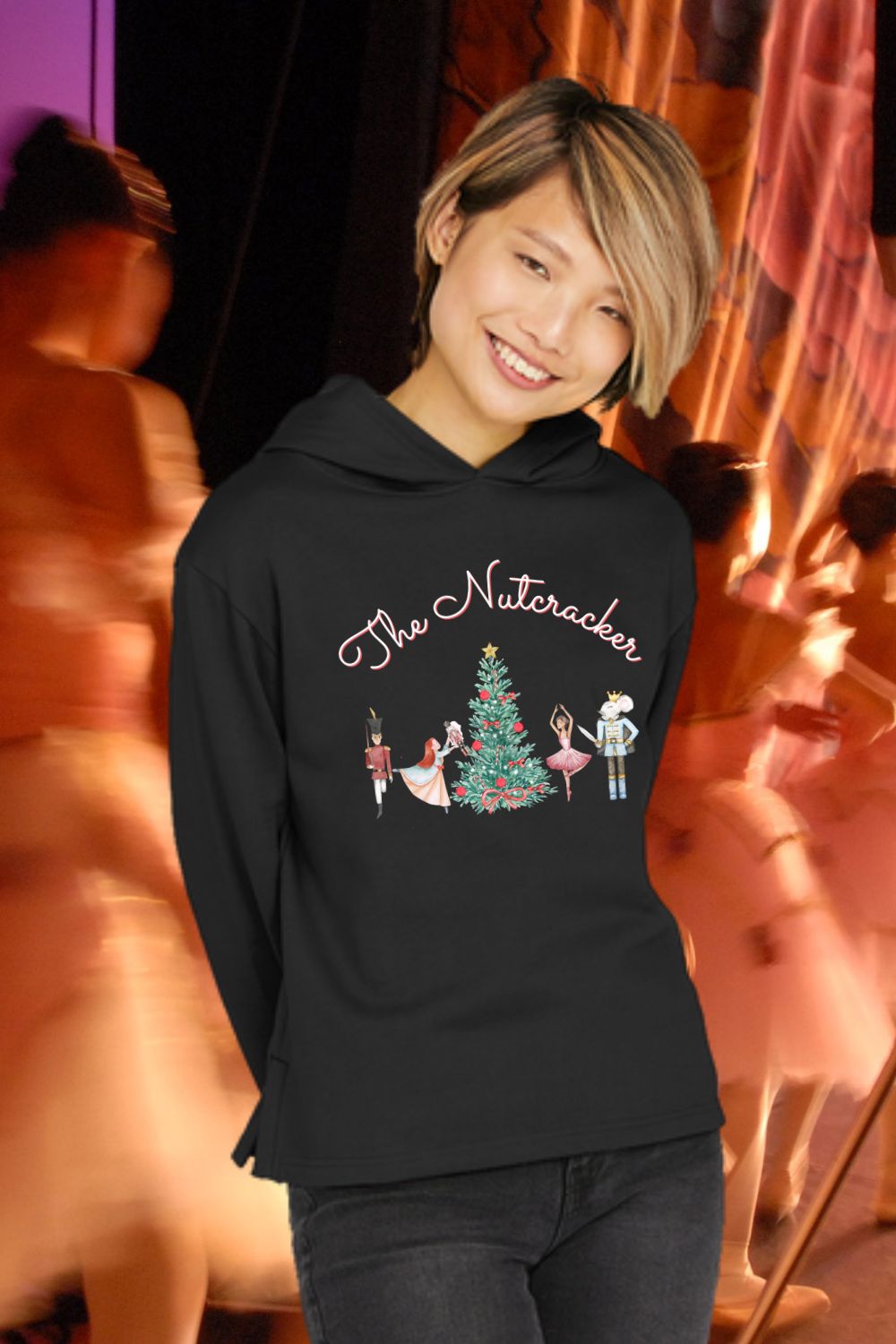 Women’s Organic Relaxed Fit Hoodie – The Nutcracker Front Print