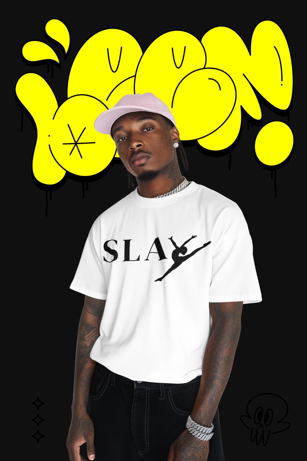 Men’s Cotton Dance T-Shirt – SLAY Design (Unisex Fit)