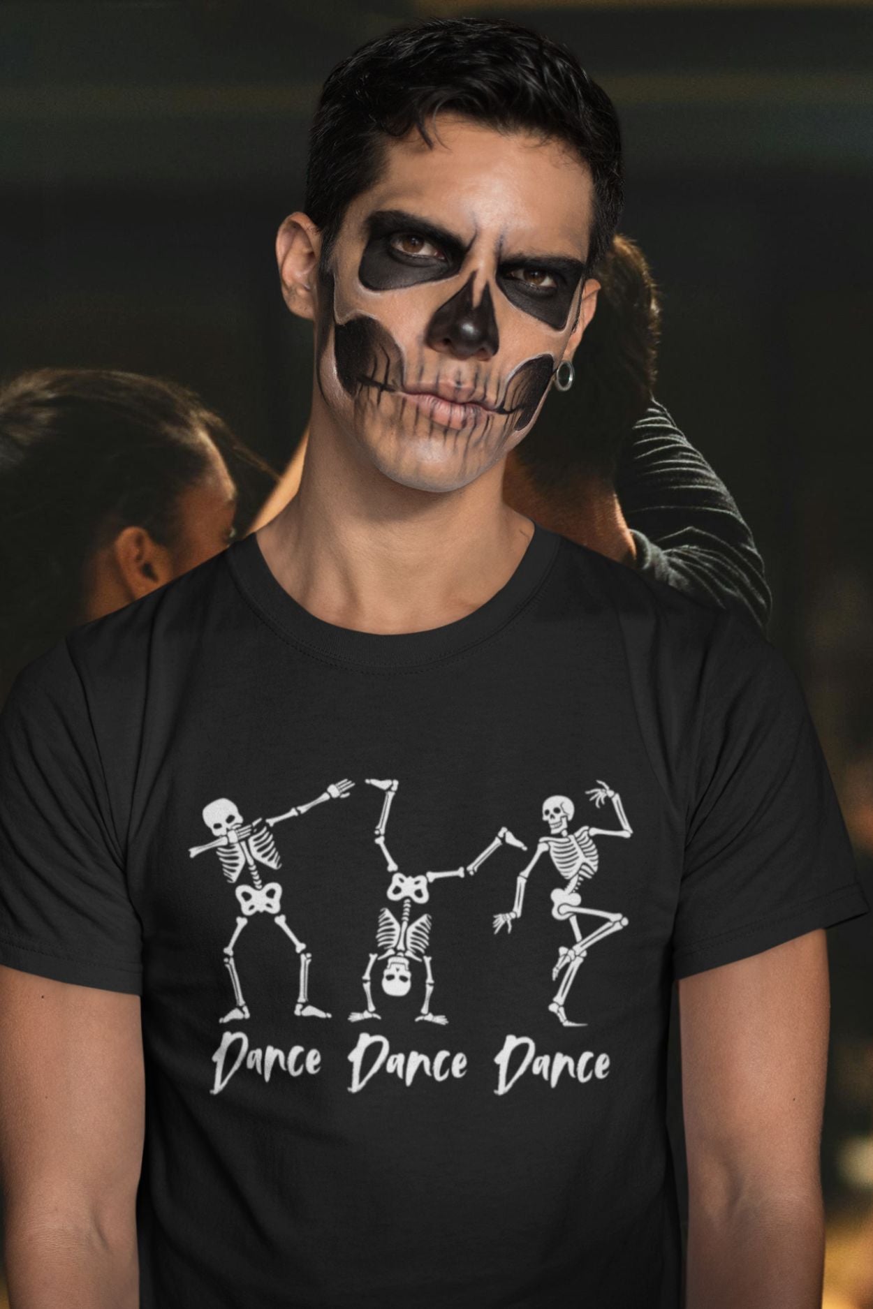 Dance Dance Dance Skeleton T-Shirt – Unisex Black Cotton T-Shirt for Dancers