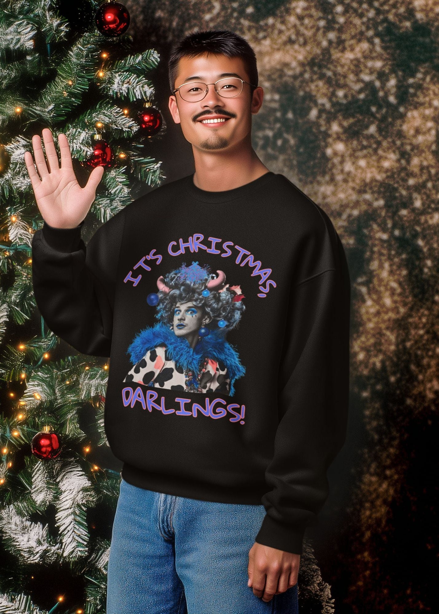 "It’s Christmas, Darlings!” Panto Sweatshirt – Perfect for Panto Fans