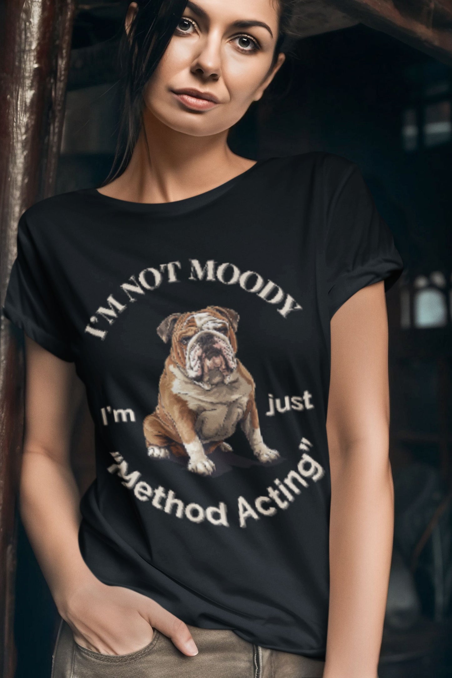 Not Moody – Method Acting Women's Softstyle T-shirt – Perfect for Actors