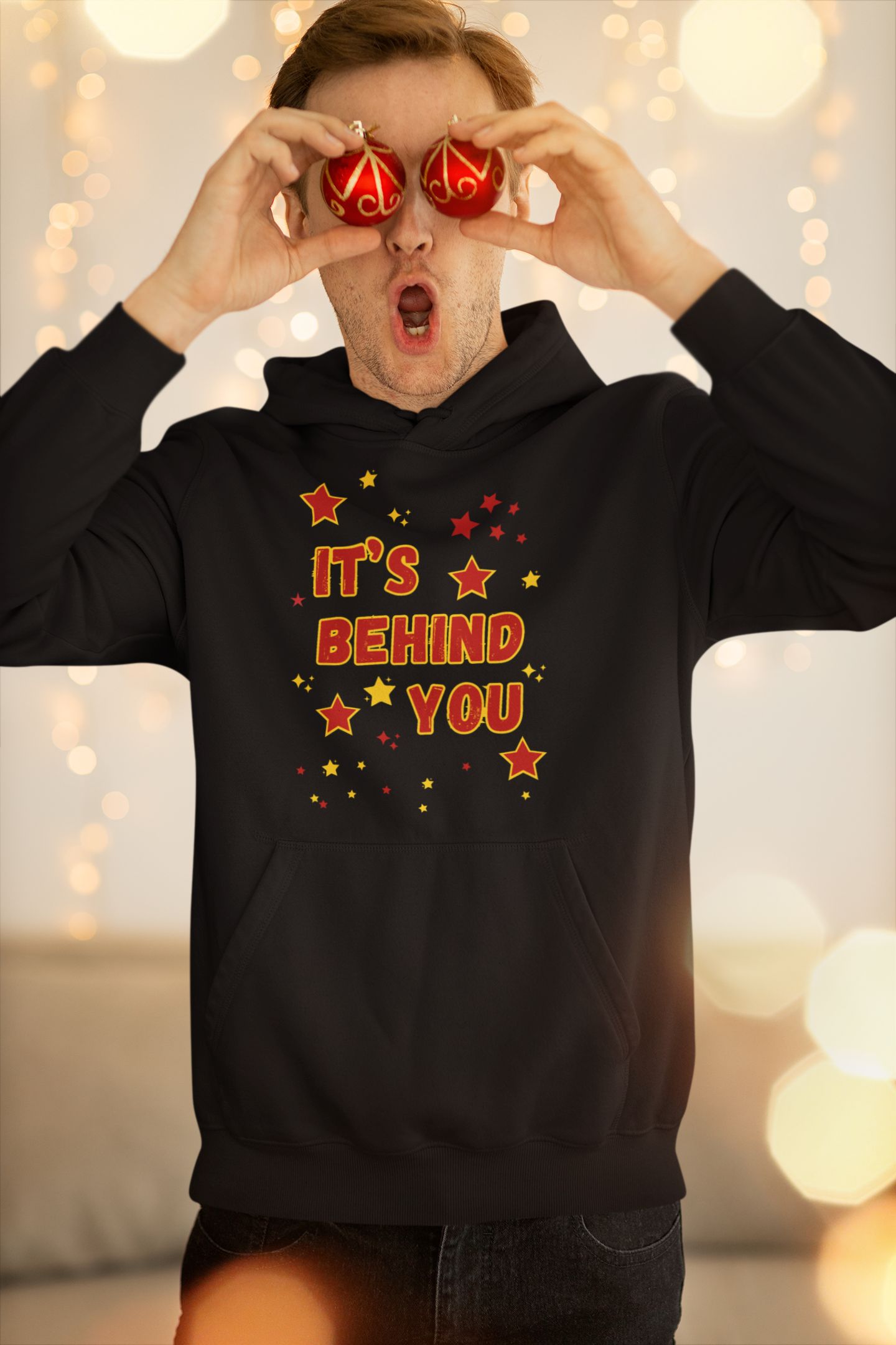 Men’s Pantomime Hoodie – Festive Black Hoodie for Panto Fans & Performers