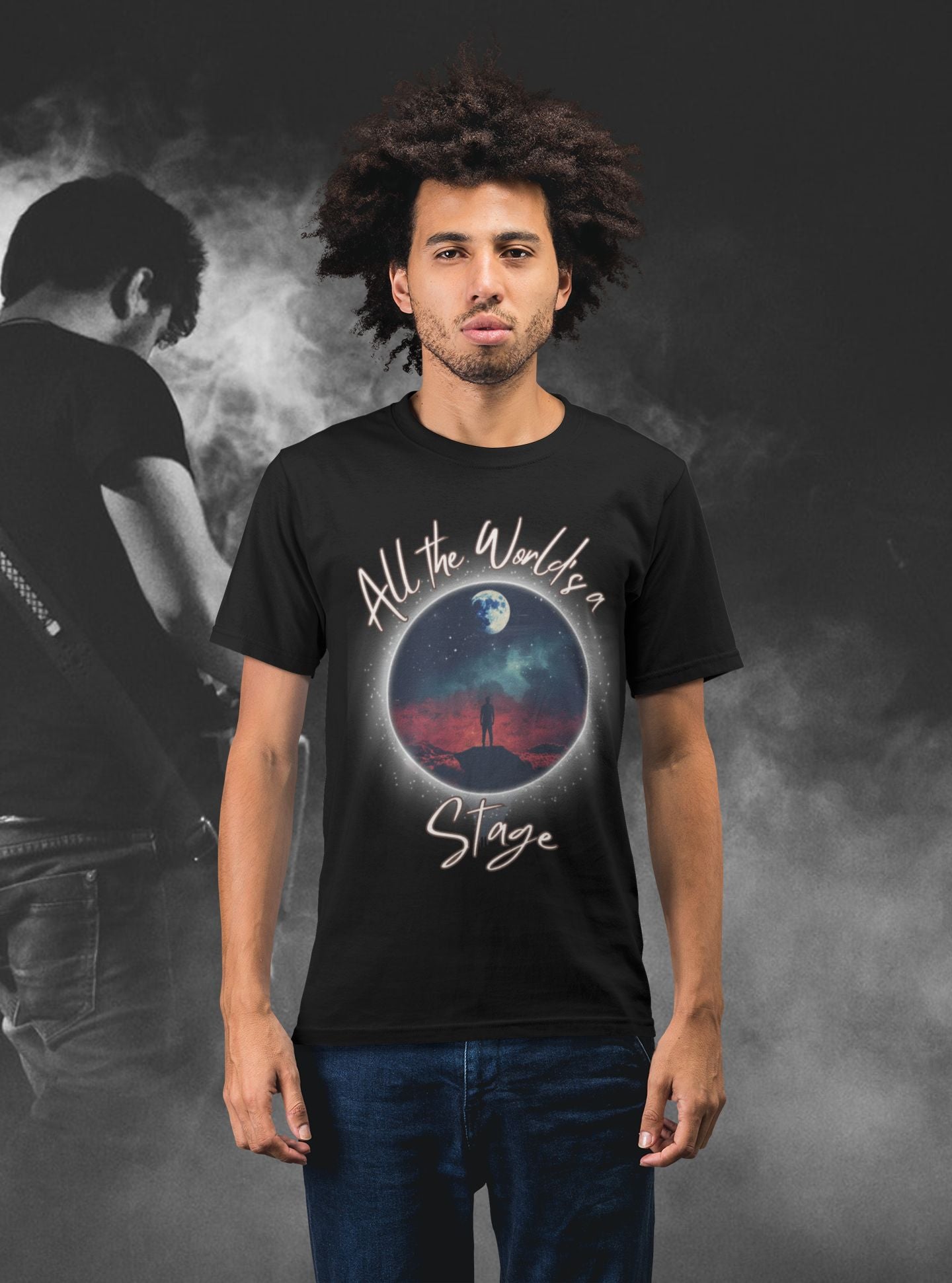 Men's "All the World Is A Stage" T-Shirt – Shakespeare & Theatre Unisex Design for Performers