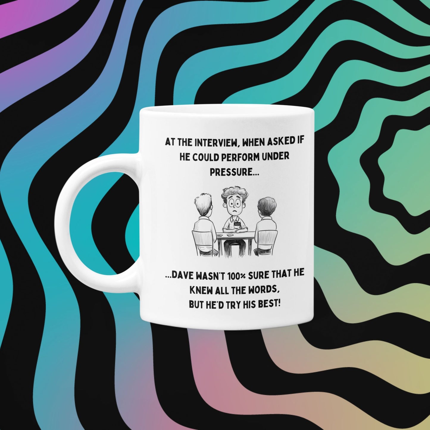 Master Your Morning ‘Under Pressure’ with Dave, the Mug That Gets It!