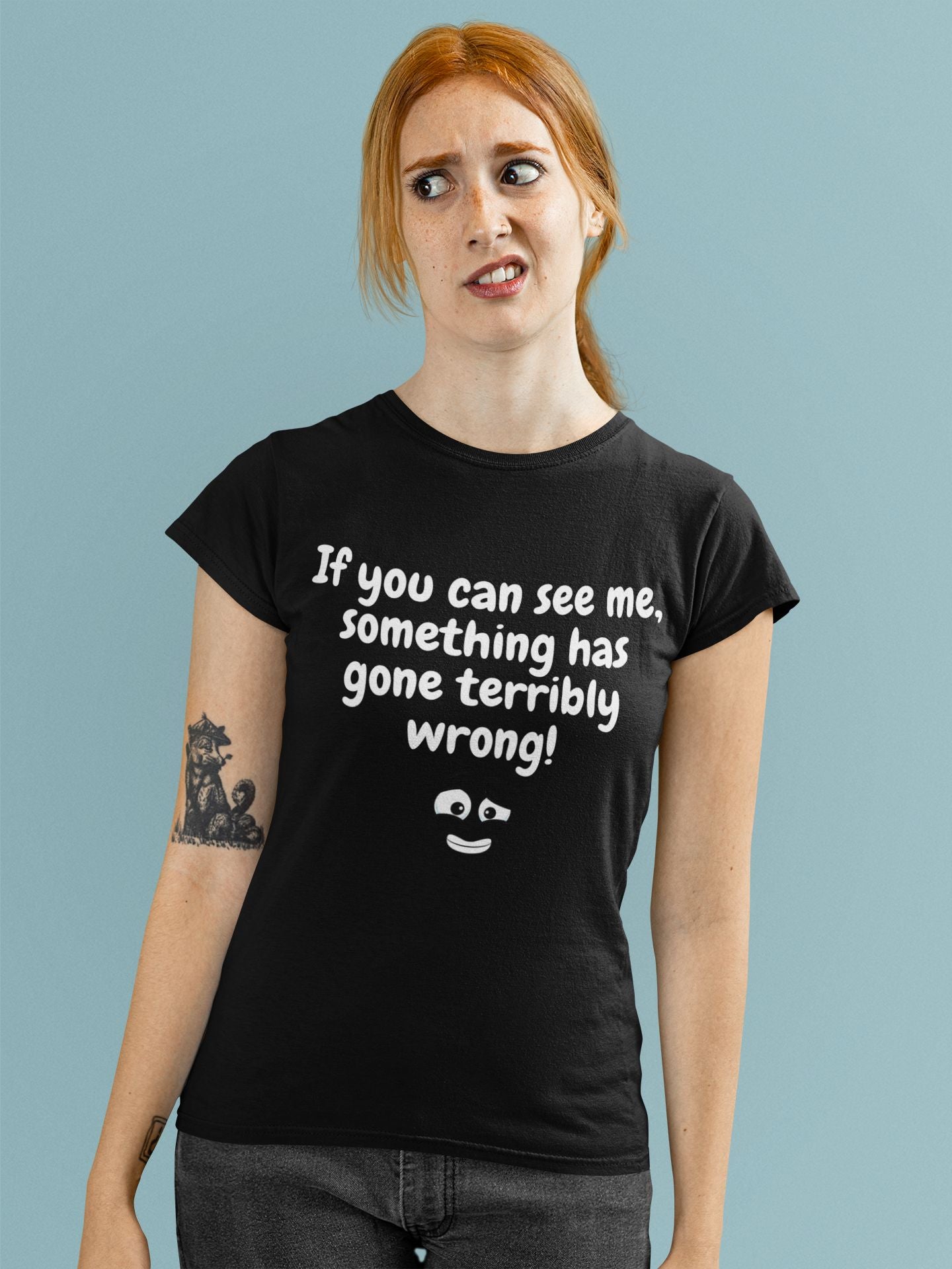 Women’s "If You Can See Me" Theatre T-Shirt – Backstage Humour