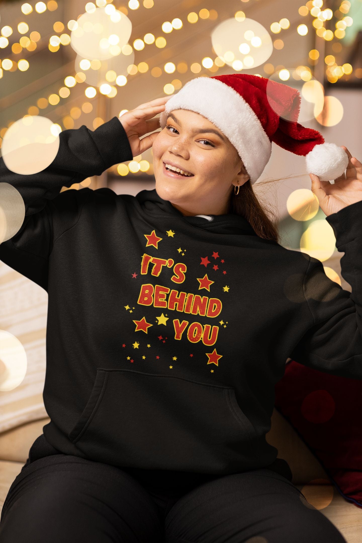 It’s Behind You Pantomime Women’s Hoodie – Fun, Festive, and Perfect for Panto Season