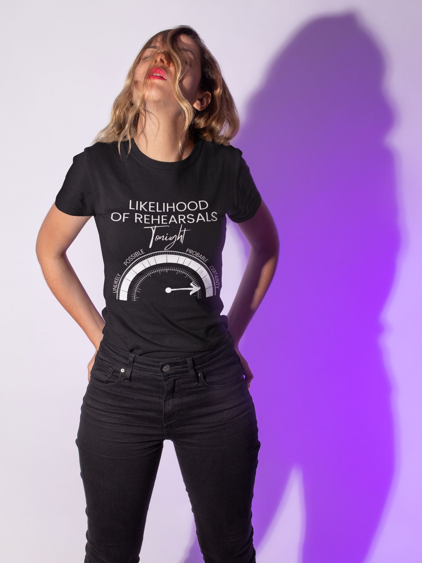 Likelihood of Rehearsals Tonight' Women's Theatre T-Shirt
