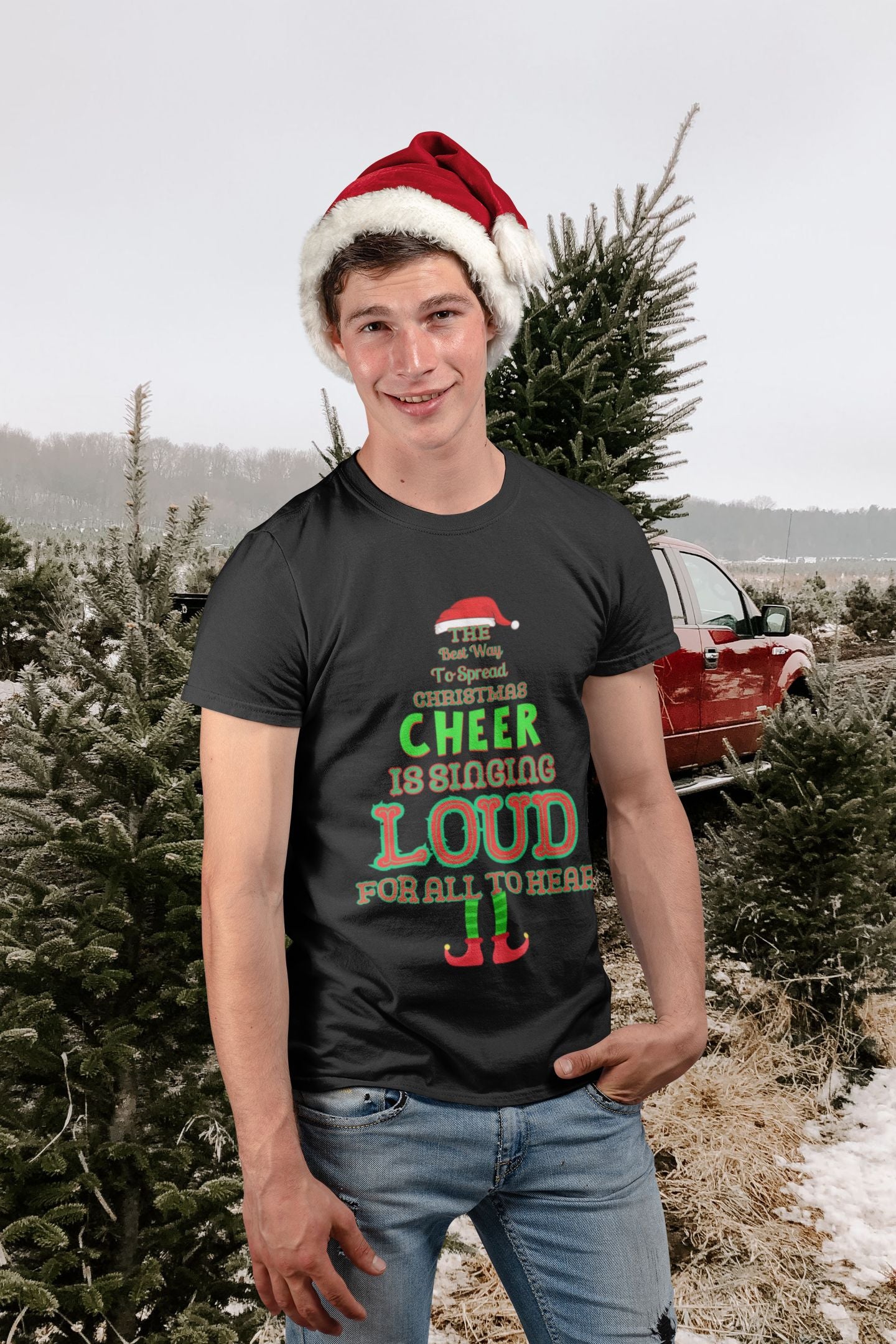 Men's Spread Christmas Cheer with This Fun & Festive T-Shirt