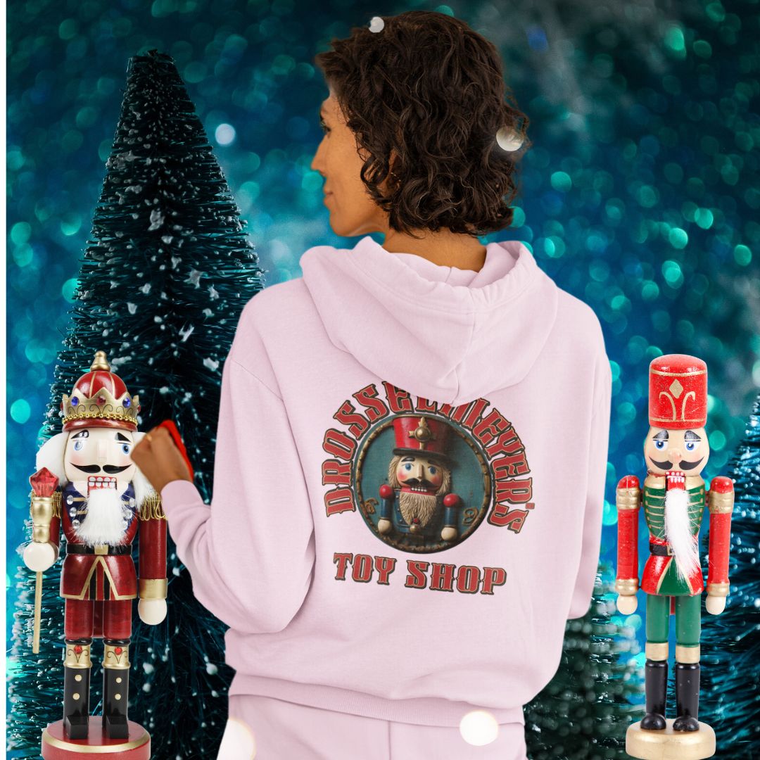 Drosselmeyer’s Toy Shop Women’s Hoodie – Vintage Nutcracker Design for Christmas & Ballet Lovers