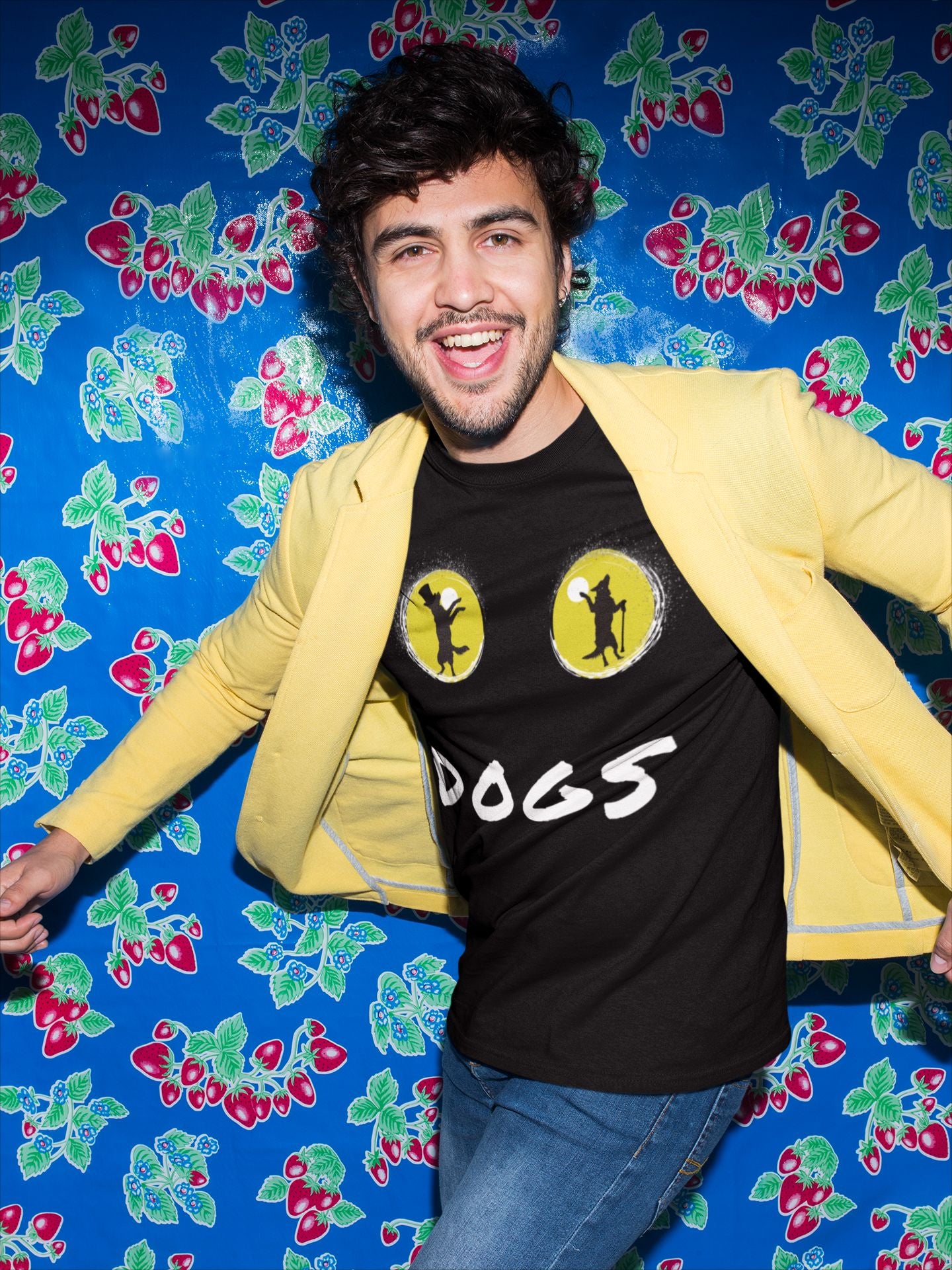 Paw-some Theatre-Inspired Men's T-Shirt – Unisex Design for Dog Lovers