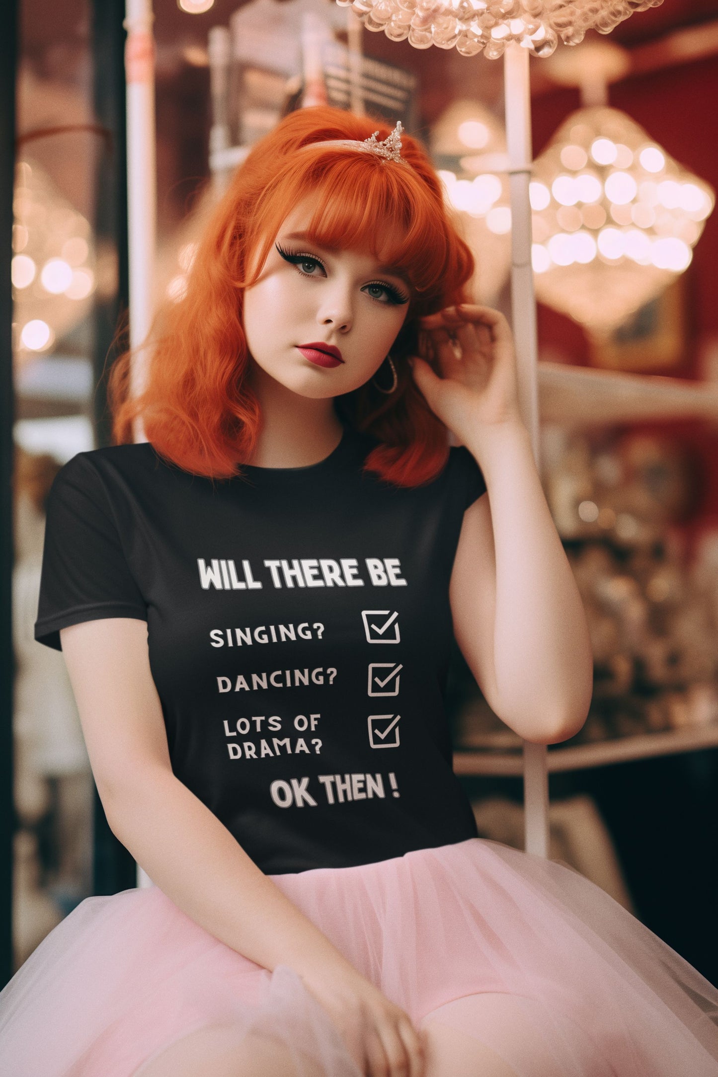 Women’s Theatre T-Shirt – Feminine Fit for Drama Seekers & Theatre Lovers, Softstyle Design