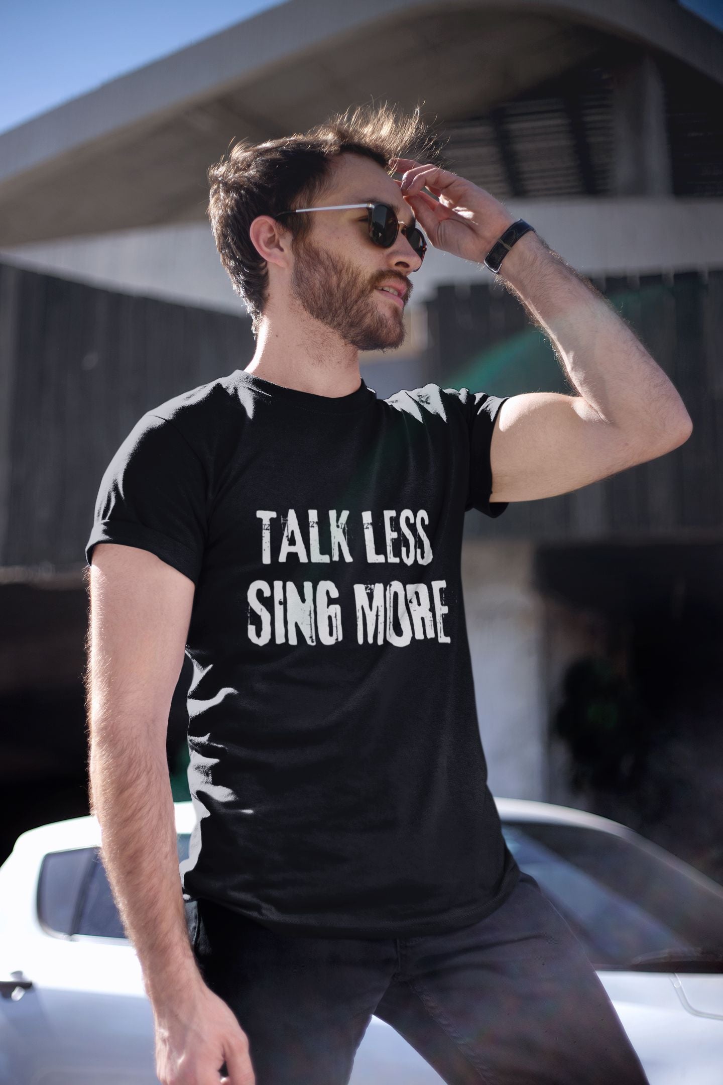 “Talk Less, Sing More” T-Shirt – Classic Unisex Cotton Design for Theatre & Musical Lovers