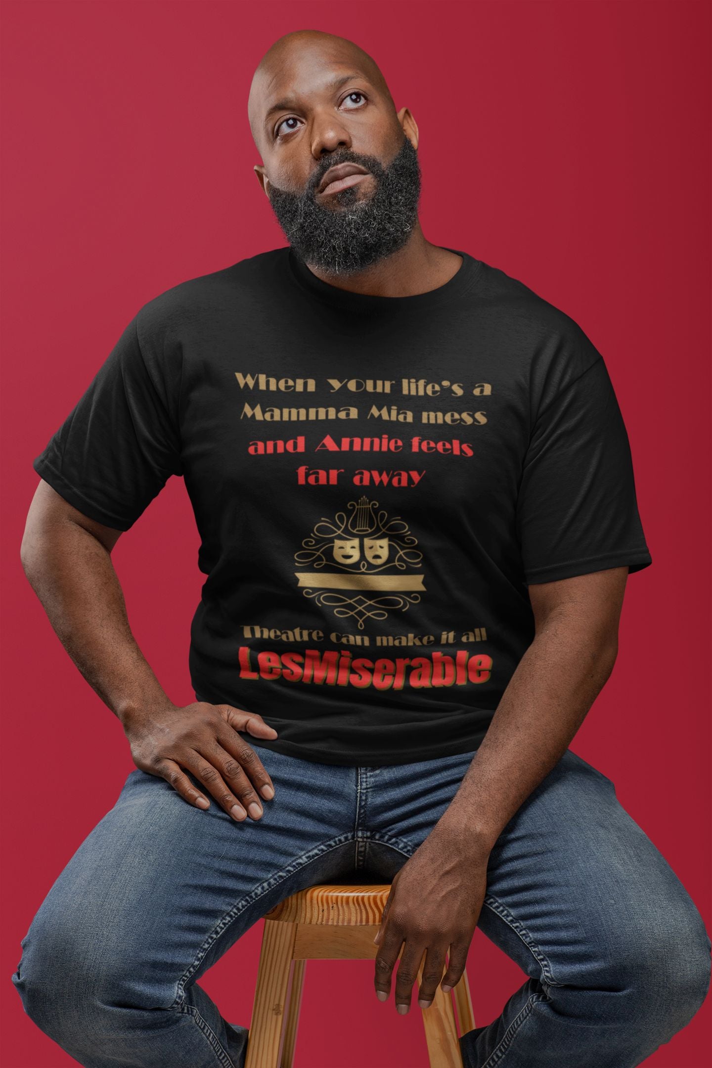 Men's "LesMiserable" Theatre T-Shirt – Unisex Fit for Musical Fans