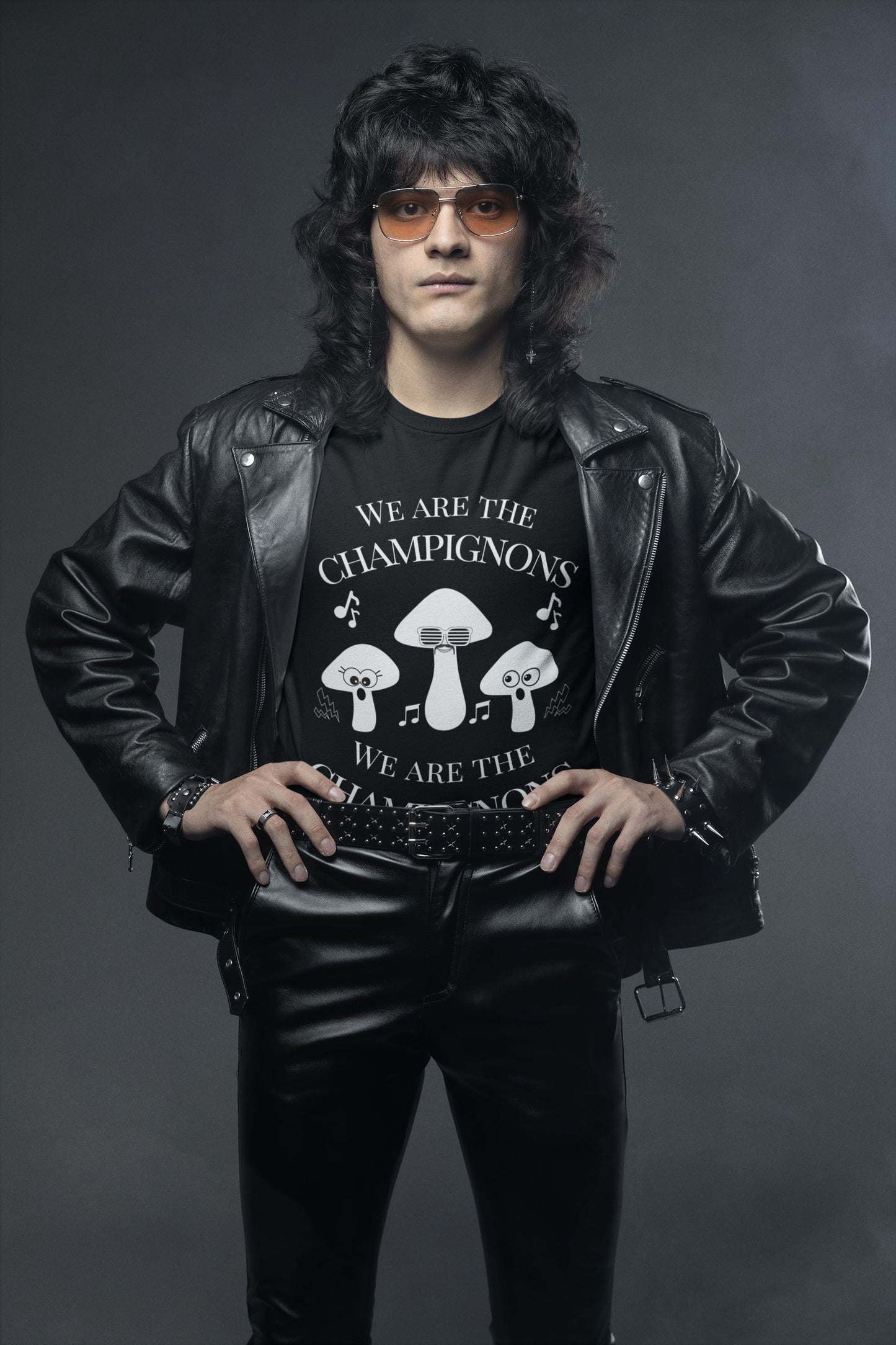 "We Are The Champignons" Men's T-Shirt – Unisex Design for Theatre & Music Lovers