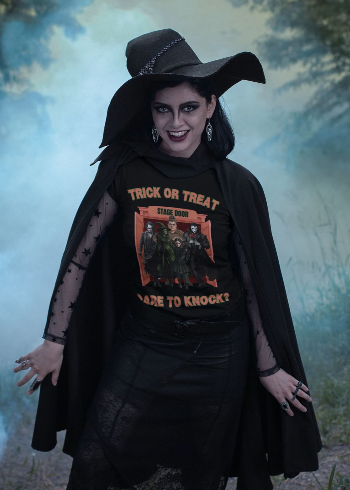 Trick or Treat Women’s T-Shirt – Theatre-Inspired Halloween Design
