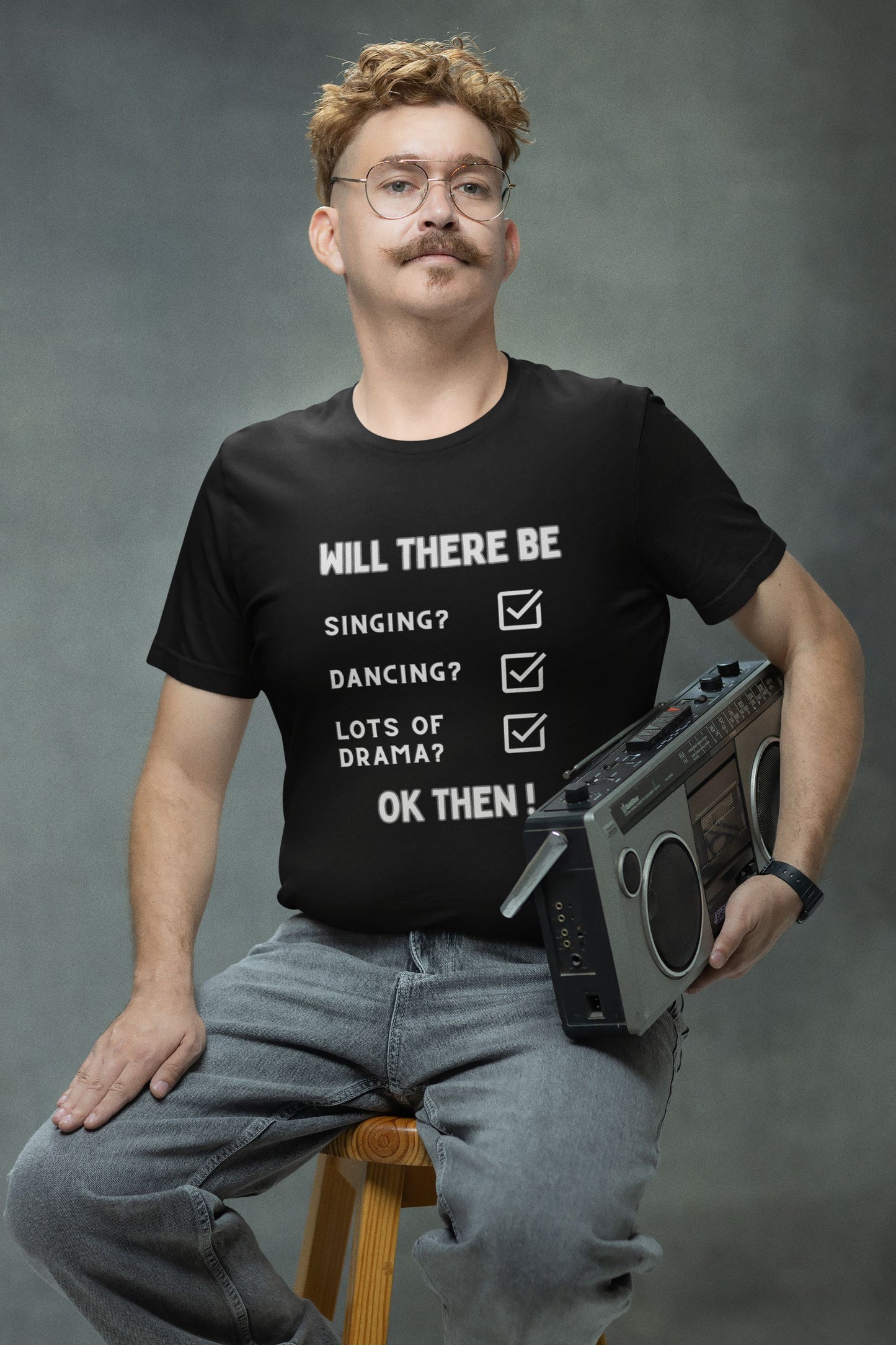 Men’s Theatre T-Shirt – For Drama Seekers & Theatre Lovers, Unisex Design