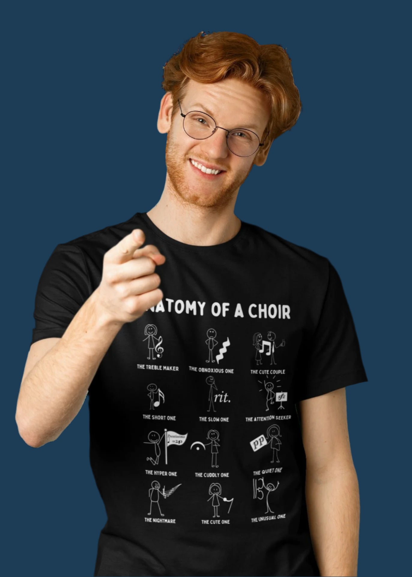 Men's Choir T-Shirt – Funny Unisex Design for Singers & Theatre Lovers