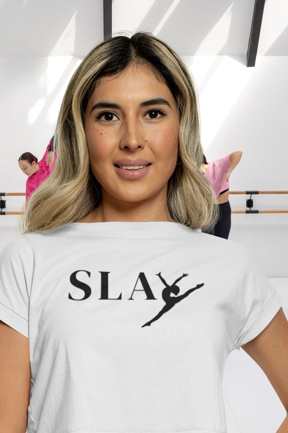 Women’s Organic Boxy Cropped Dance T-Shirt – SLAY Design