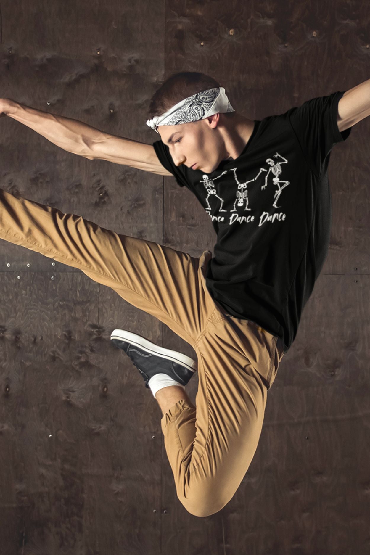 Dance Dance Dance Skeleton T-Shirt – Unisex Black Cotton T-Shirt for Dancers