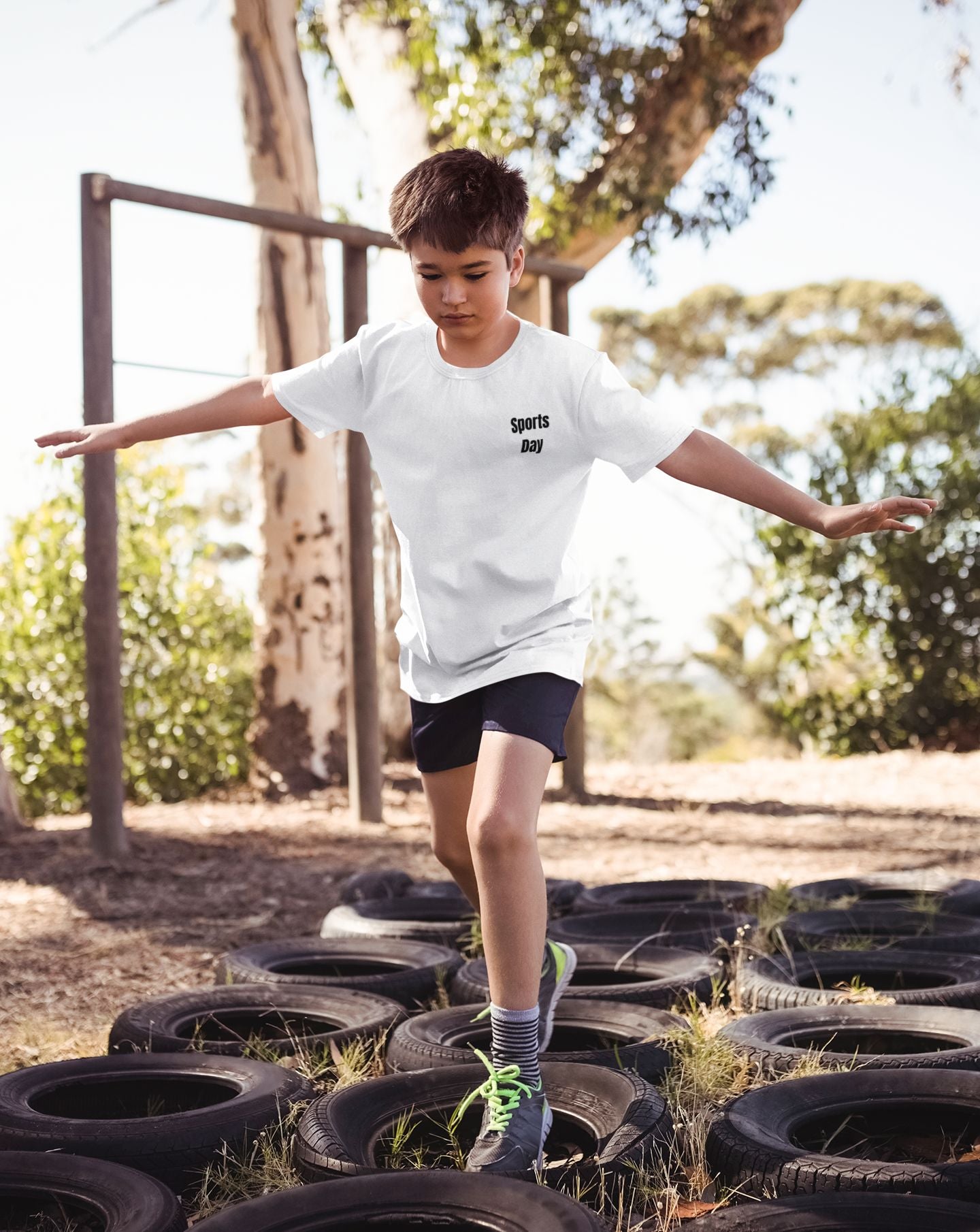 "Sports Day? It's Just Applied Physics!" STEM Kids' T-Shirt