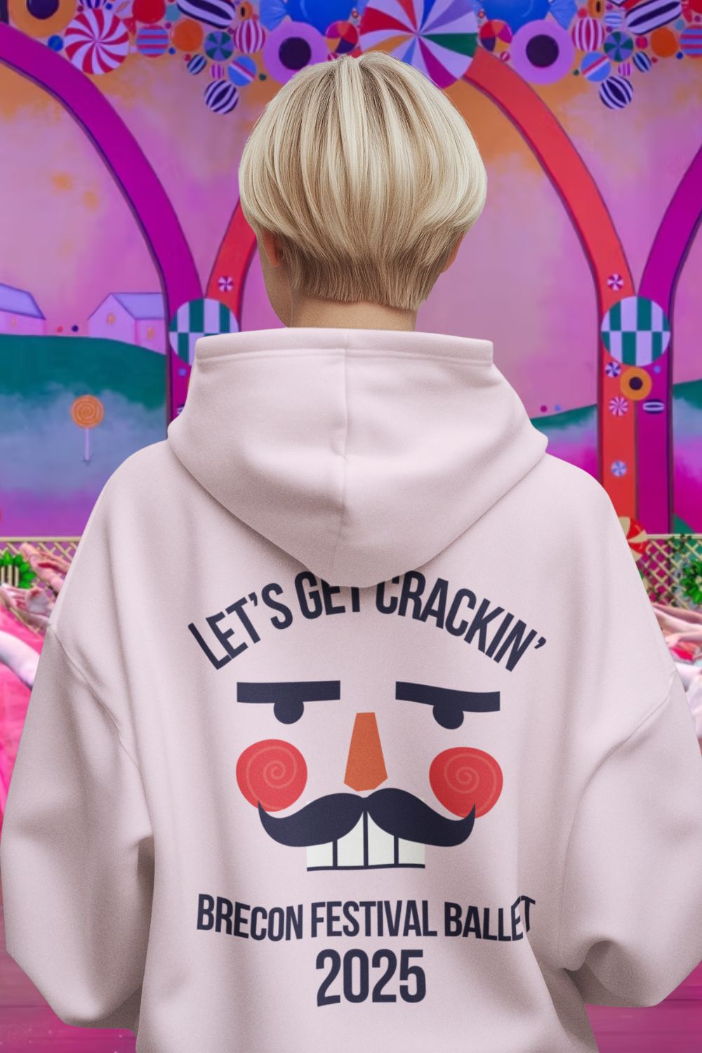 Let’s Get Crackin’ Back Print Hoodie – Brecon Festival Ballet