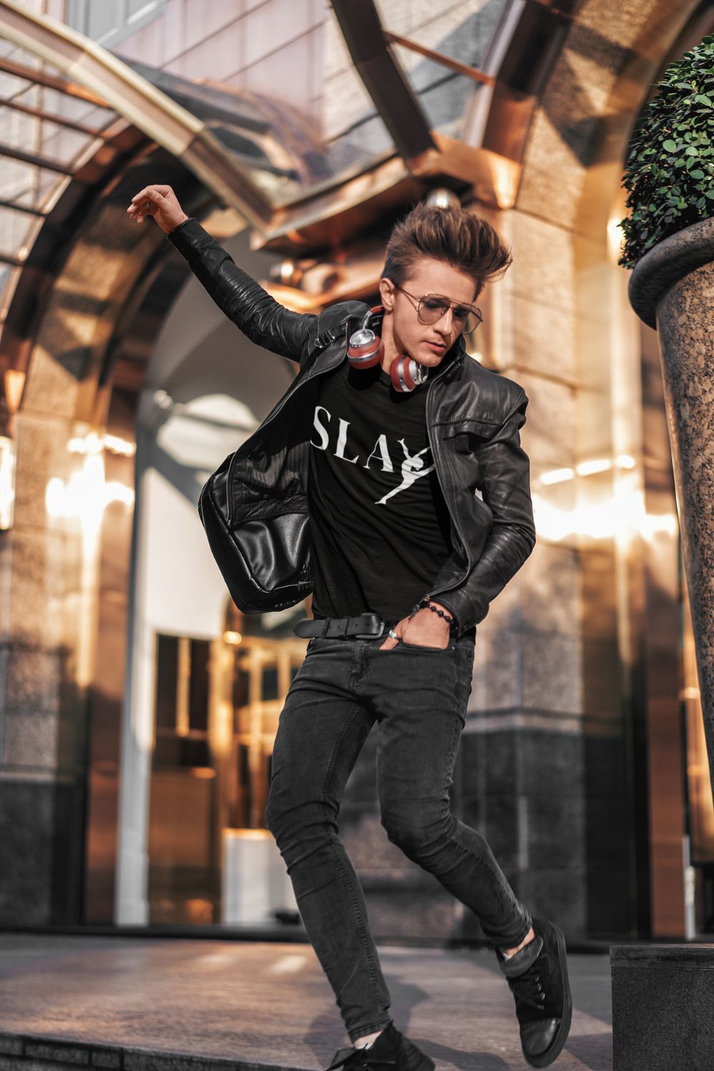Men’s Cotton Dance T-Shirt – SLAY Design (Unisex Fit)