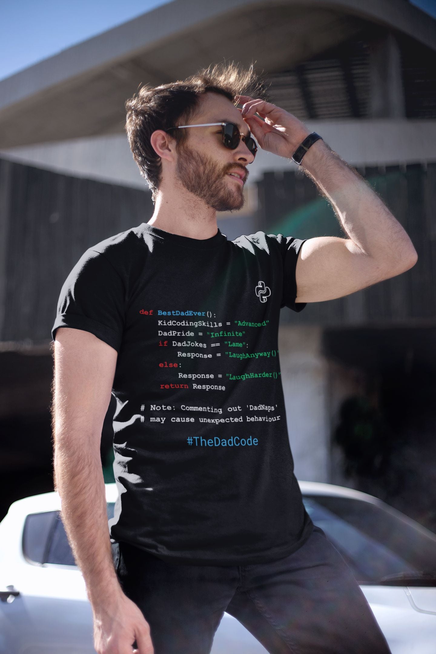 #TheDadCode Men's T-Shirt – The Perfect Father's Day Gift for Geeky Dads