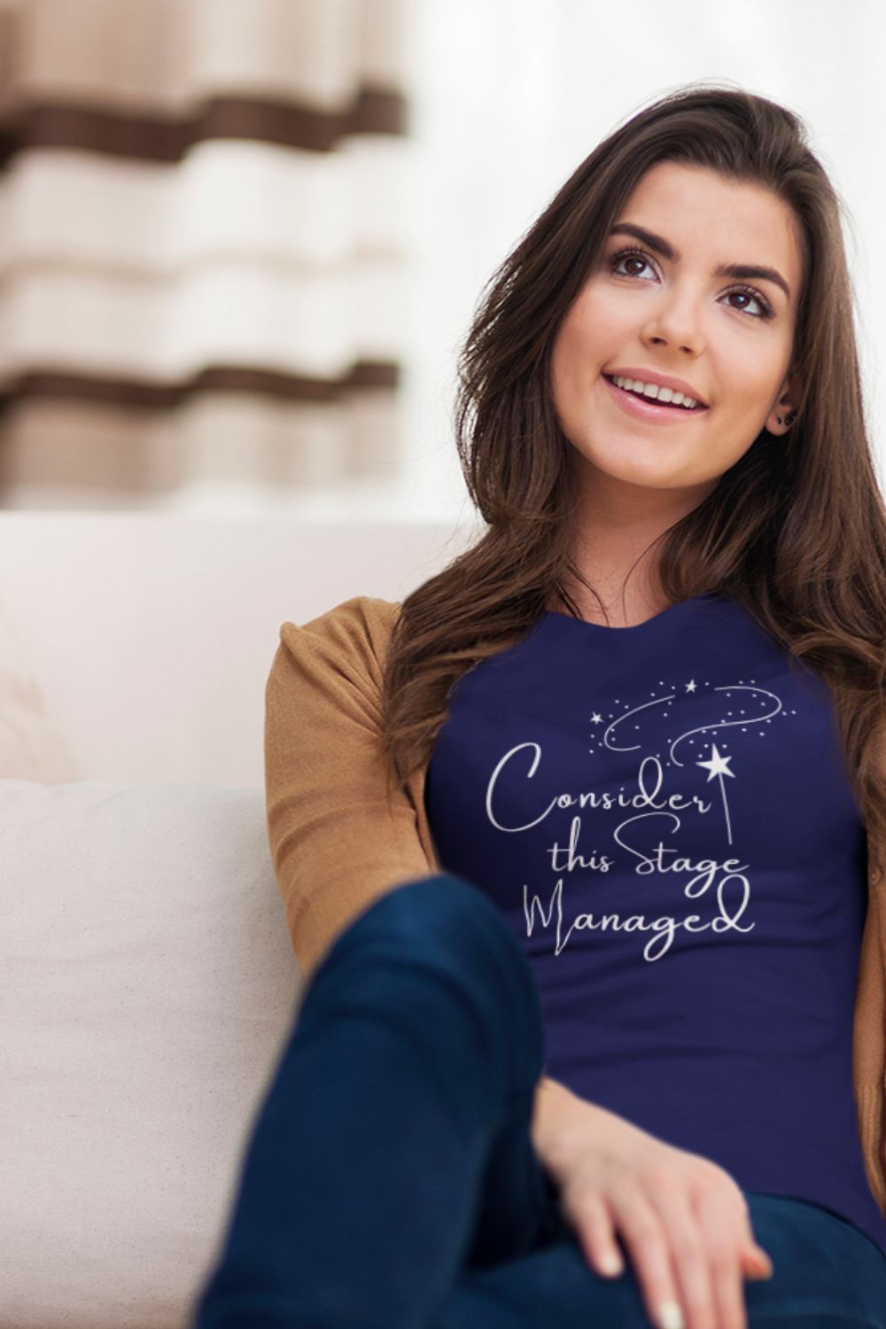 Women’s Theatre T-Shirt – "Consider This Stage Managed" (Fitted Style)