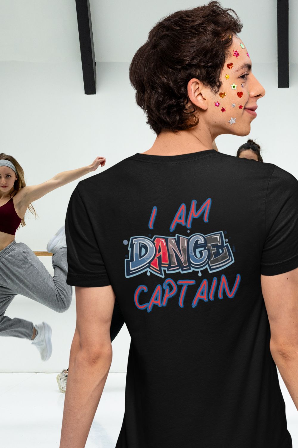 Men's Dance Captain T-Shirt – Graffiti-Style Statement
