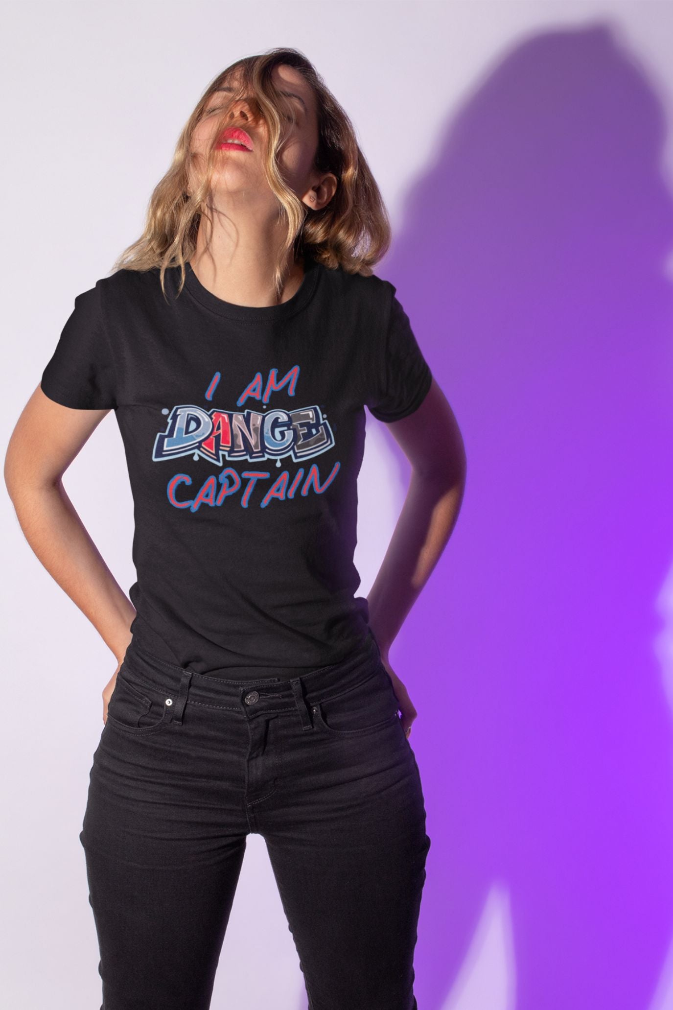Women's Dance Captain T-Shirt – Bold Graffiti Design