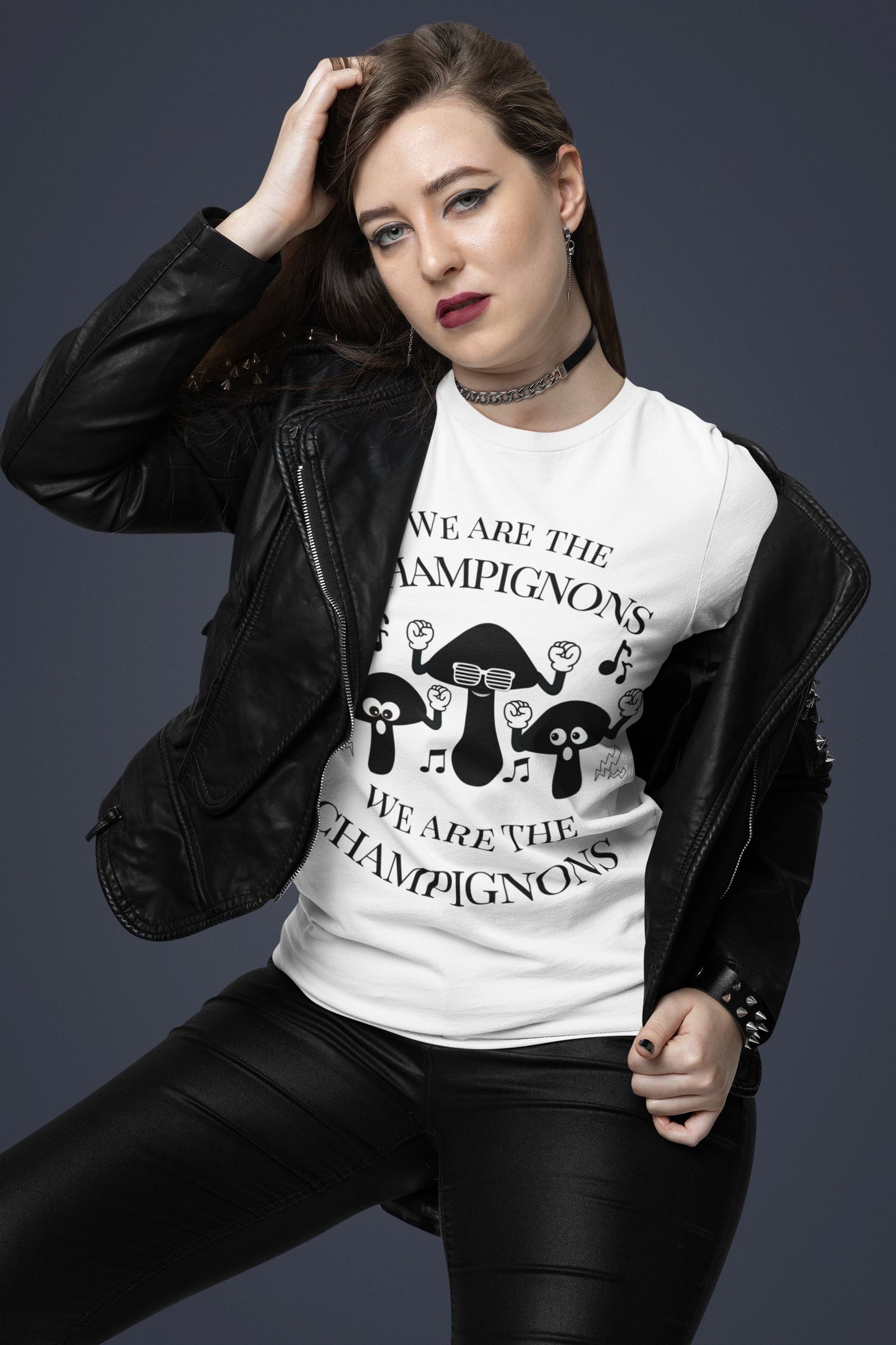 We Are The Champignons Women's T-shirt – Fitted Style for Theatre & Music Lovers