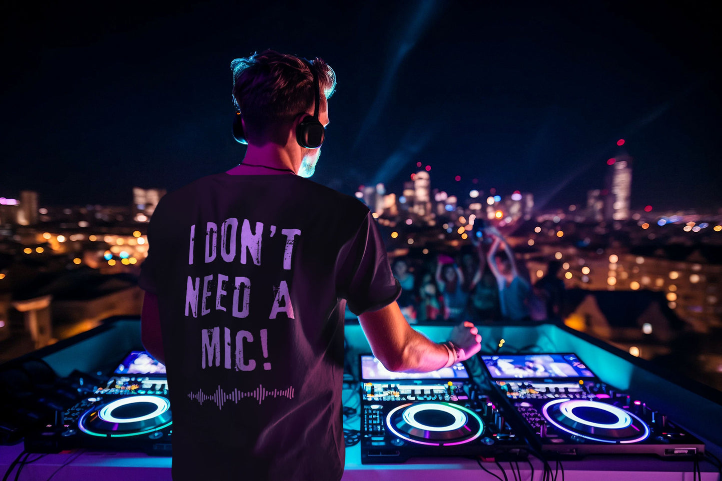 "I DON'T NEED A MIC!" Men's Singer Stage T-Shirt