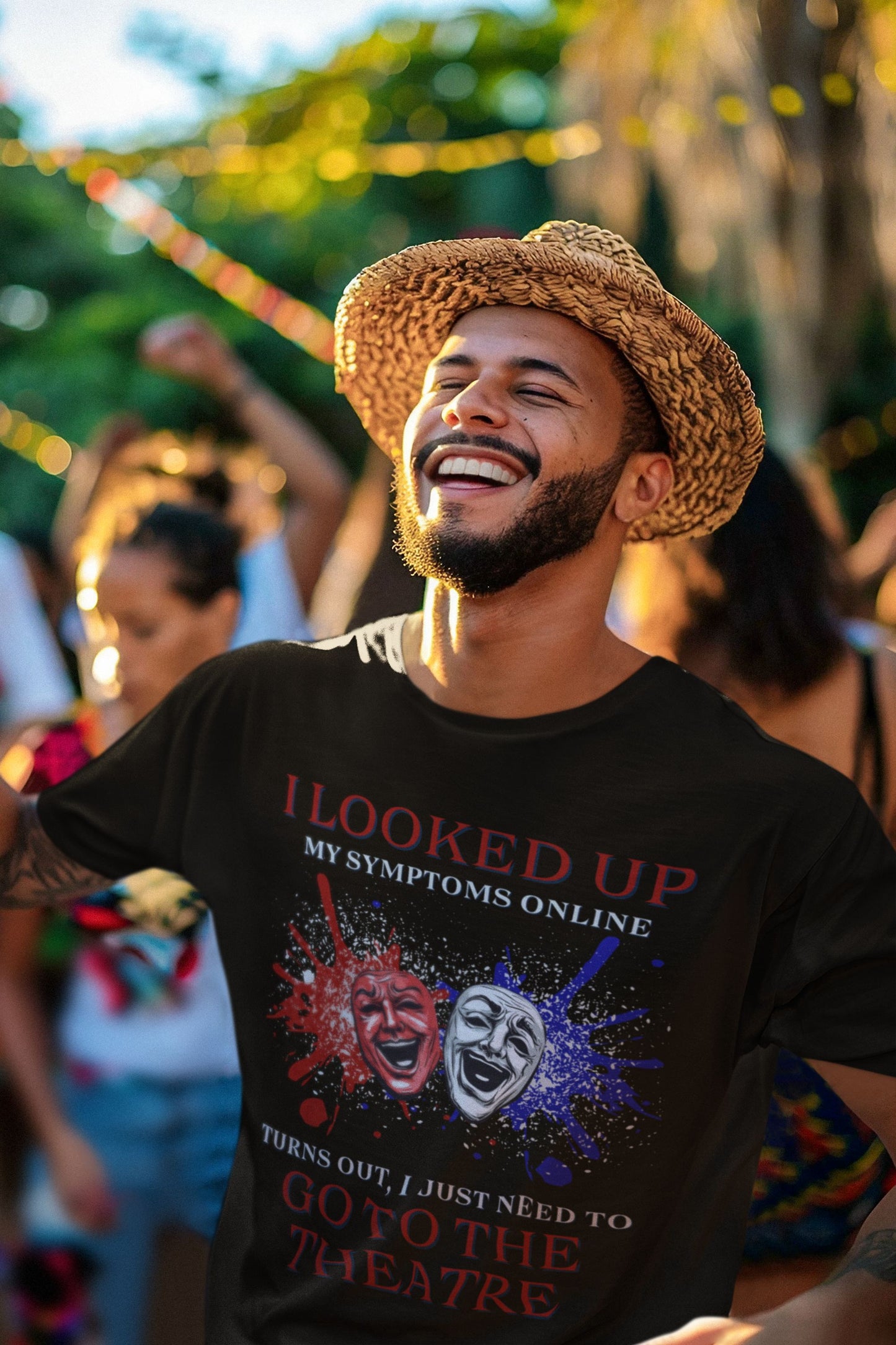 Men's - Unisex Theatre T-Shirt – "I Looked Up My Symptoms Online"