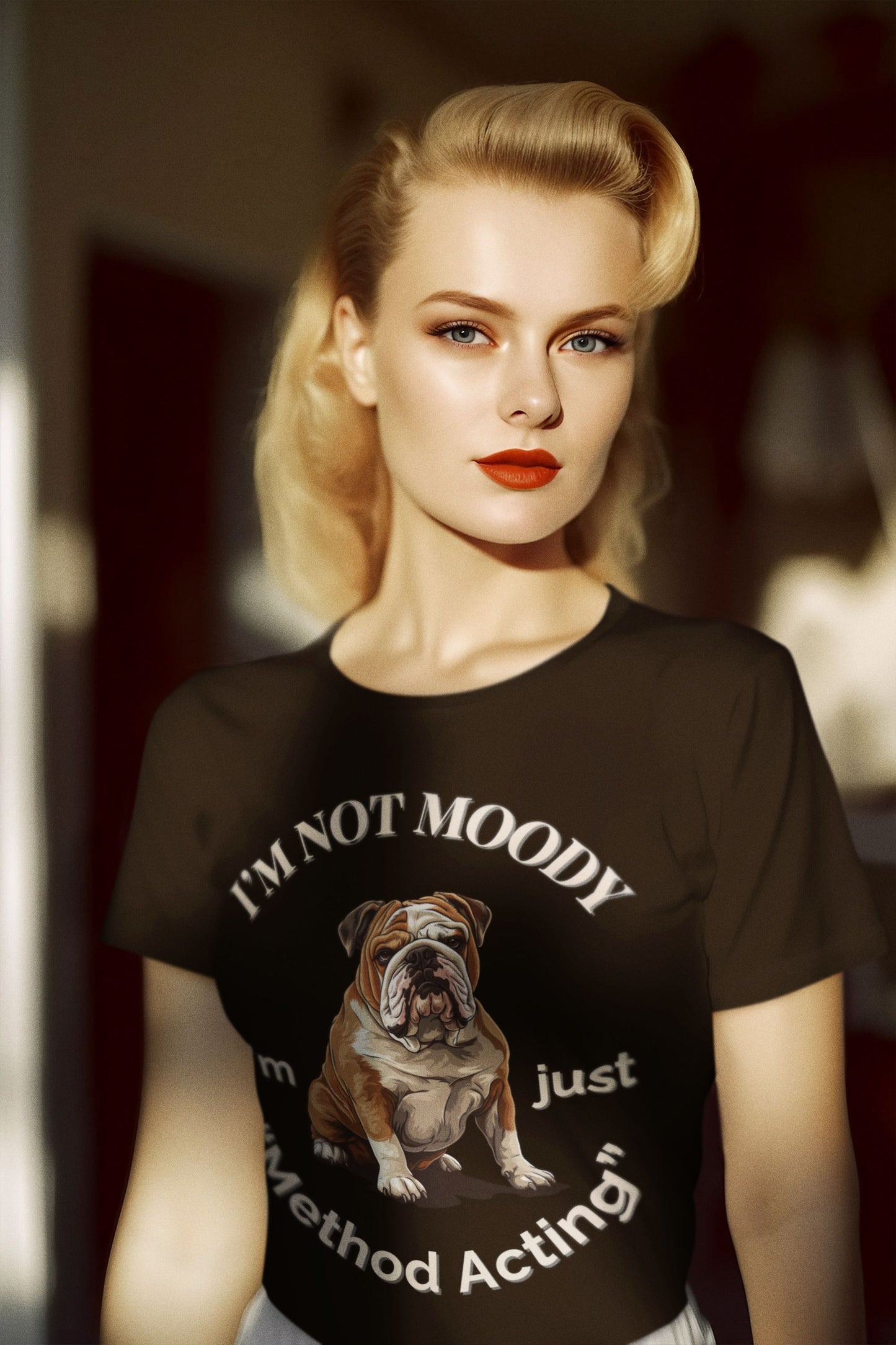 Not Moody – Method Acting Women's Softstyle T-shirt – Perfect for Actors