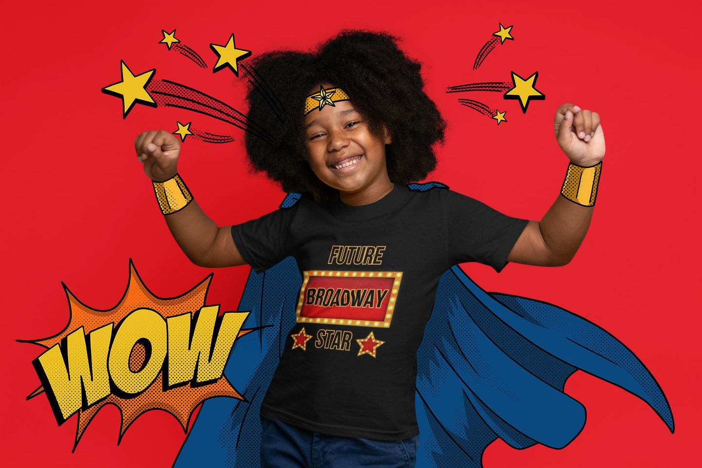 "Future Broadway Star" Kids' T-Shirt – Perfect for Aspiring Performers, Theatre Kids & Stage School Students