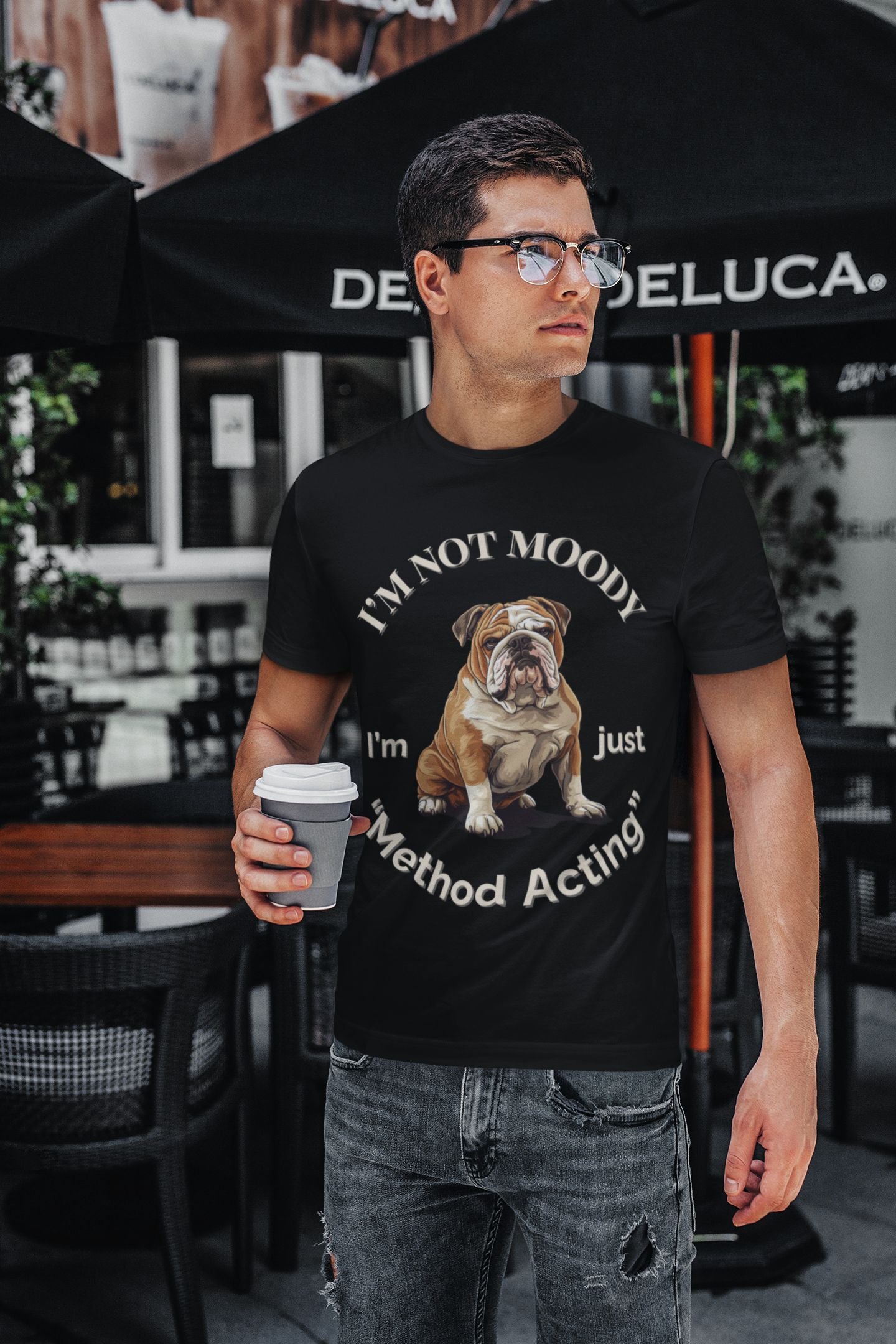 "I’m Not Moody, I’m Just Method Acting" Men's Unisex T-Shirt – Perfect for Actors