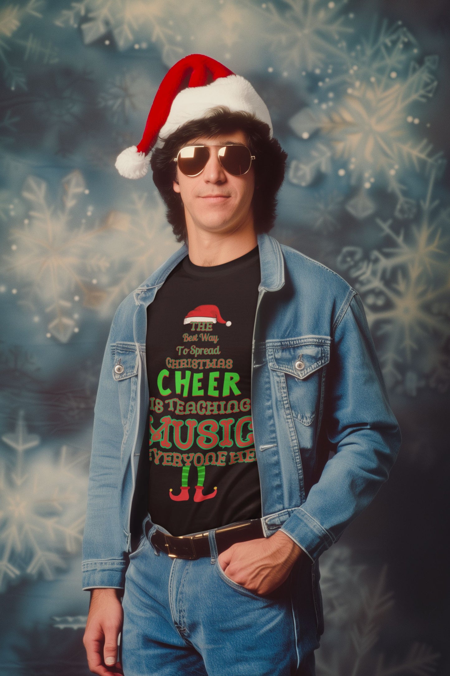 The Perfect Men’s T-Shirt for Music Teachers – Festive Christmas Cheer
