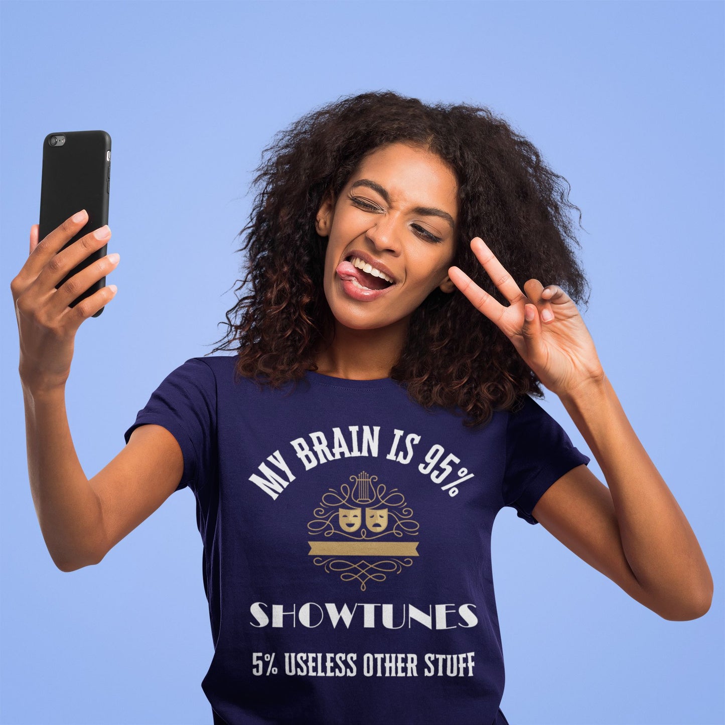 My Brain is 95% Showtunes Musical Theatre Women's T-Shirt