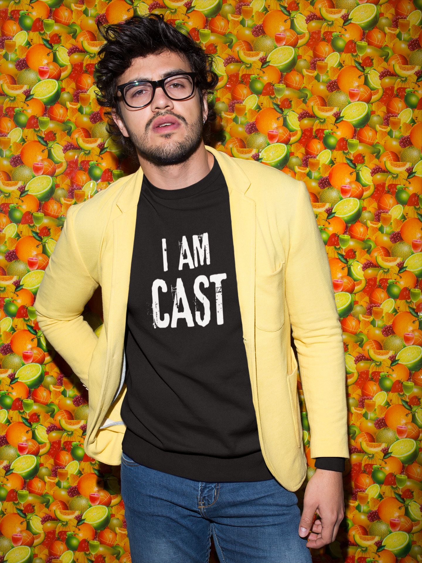 Men’s Theatre T-Shirt in Unisex Design – "I Am Cast, Don’t Ask Me About Tech