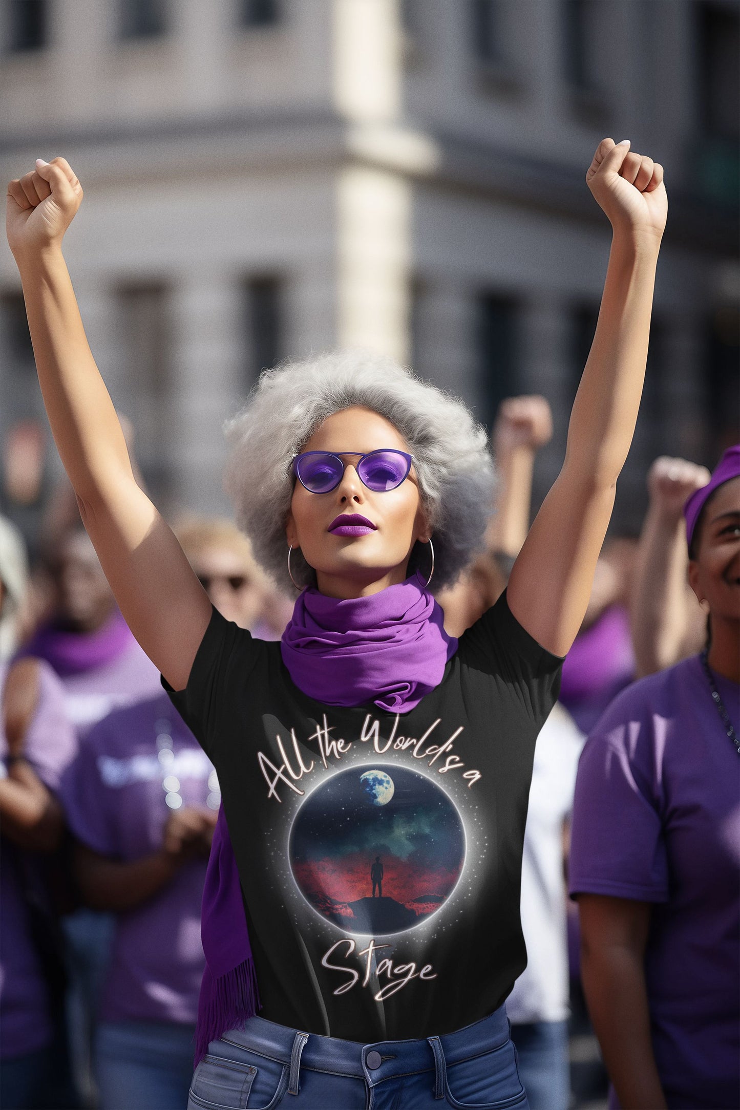 Women's "All the World Is A Stage" T-Shirt – Shakespeare & Theatre Design for Performers