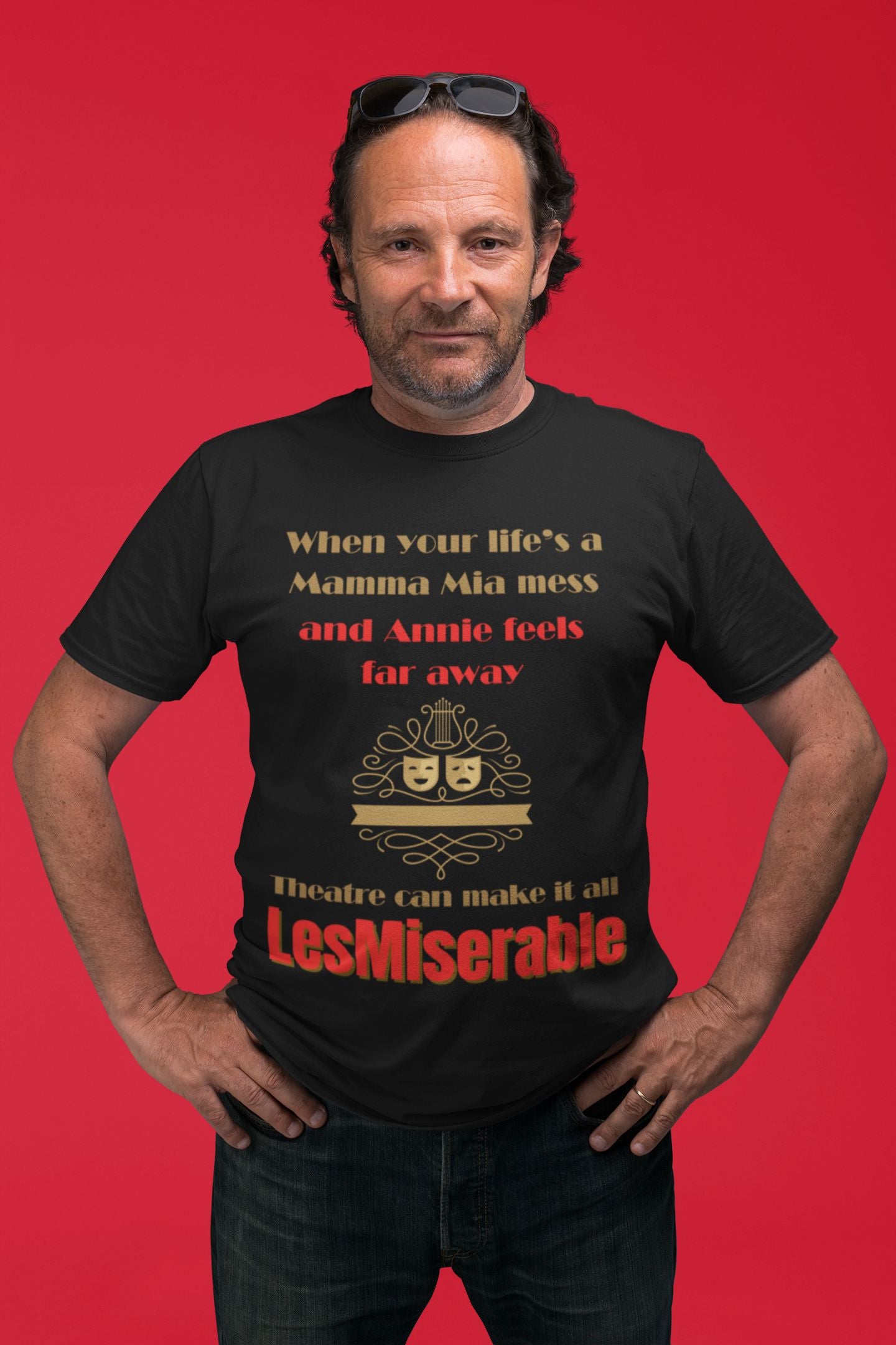 Men's "LesMiserable" Theatre T-Shirt – Unisex Fit for Musical Fans