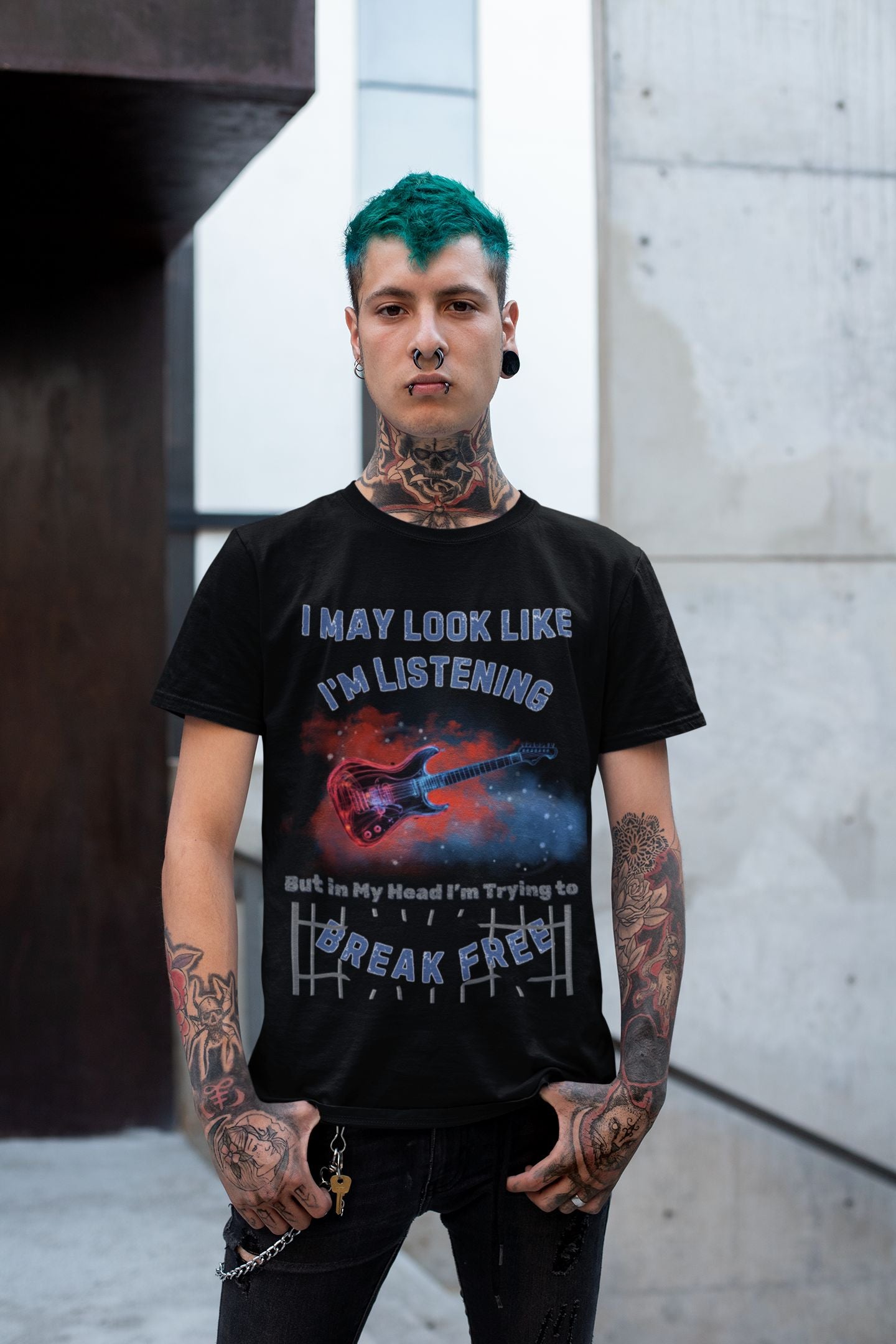 "I May Look Like I'm Listening, But in My Head I'm Trying to Break Free" Men's Theatre T-Shirt