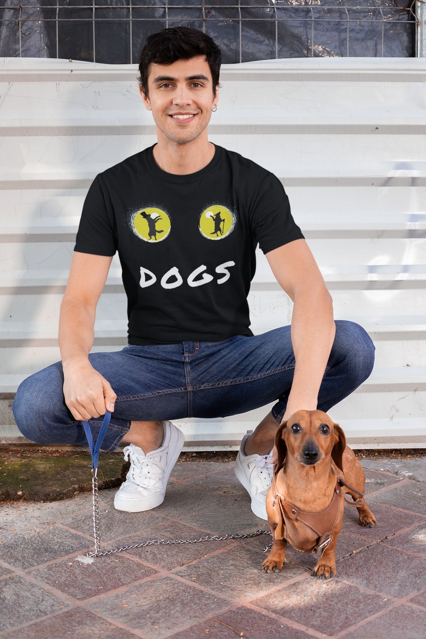 Paw-some Theatre-Inspired Men's T-Shirt – Unisex Design for Dog Lovers
