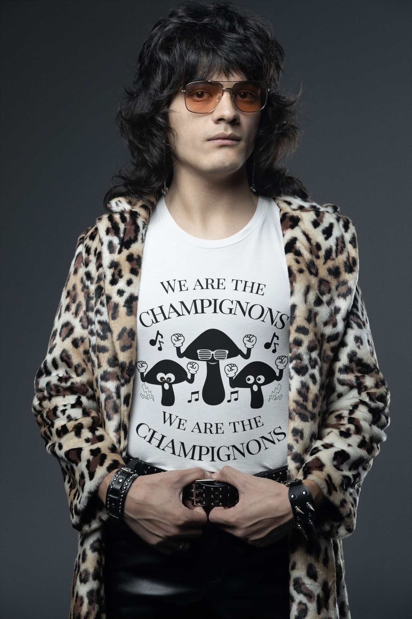 "We Are The Champignons" Men's T-Shirt – Unisex Design for Theatre & Music Lovers